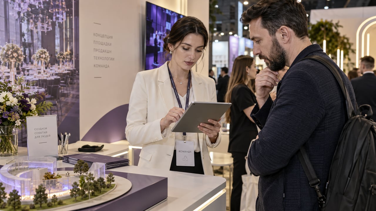 Учёт контактов и встреч на стенде